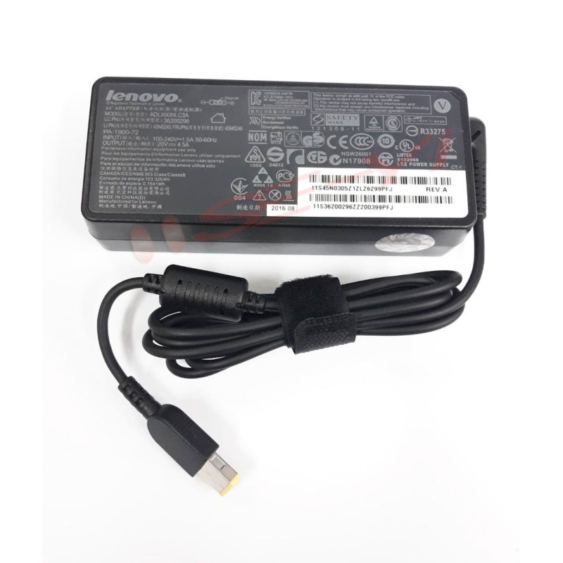 ADAPTOR LENOVO LNV5 20V 4.5A segi jarum