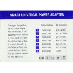 Adaptor Universal USB 12v 2a