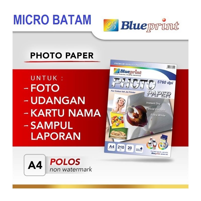 PHOTO PAPER A4, 190gsm/210um (MAWAR) 