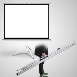 SCREEN PROJECTOR 120INCH 3:4 TRIPOD 