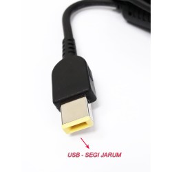 Adaptor Lenovo PC ALL IN ONE 20V 6.7A SEGI JARUM ( USB )