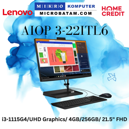 PC AIO LENOVO 3 22ITL6-BCID i3-1115G4 4G SSD 256GB NoDVD DOS21.5" 