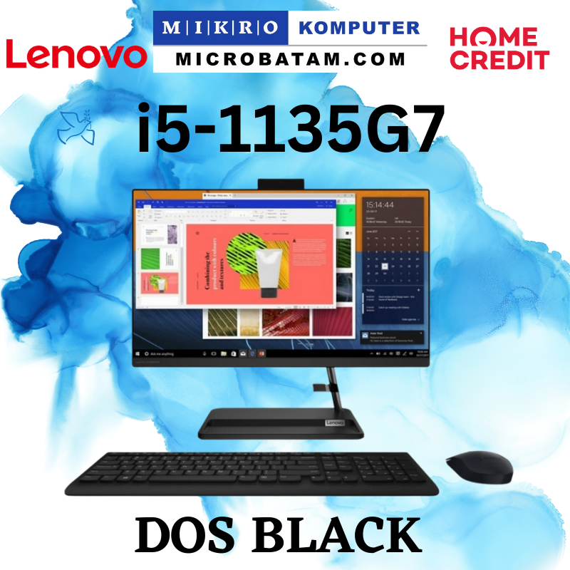 Lenovo IdeaCentre AIO 3 22ITL6 BEID Core i5-1135G7 4GB 512GB 21.5" DOSS BLACK 