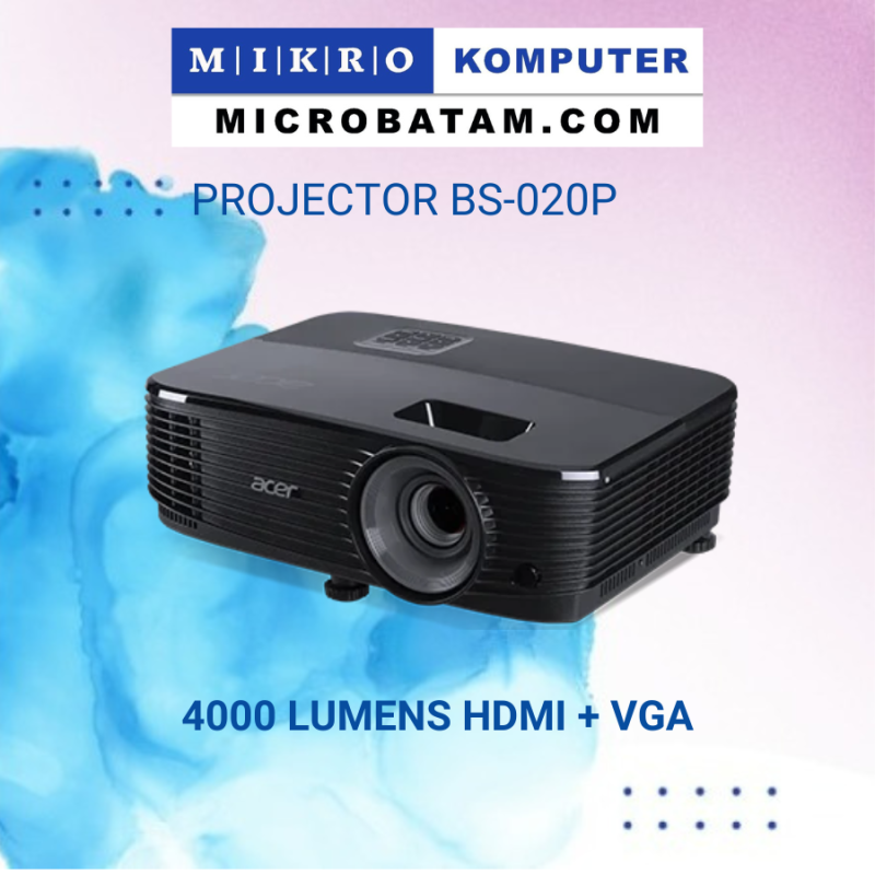 PROJECTOR ACER BS-020P DLP SVGA 4000 Lumens HDMI + VGA 