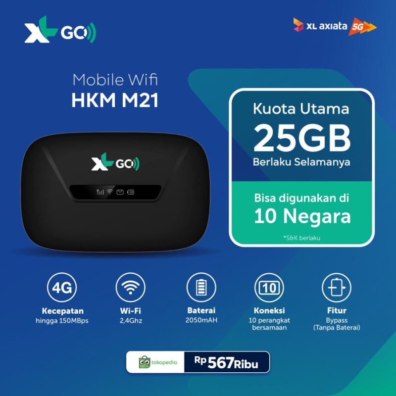 MODEM MIFI HKM M21 XL GO 25GB