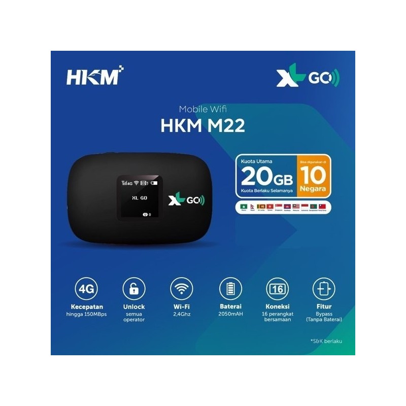 MODEM MIFI HKM M22 XL GO 25GB