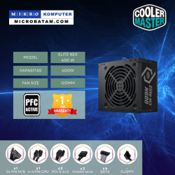 COOLER MASTER ELITE NEX WHITE 230V 600W Non Modular