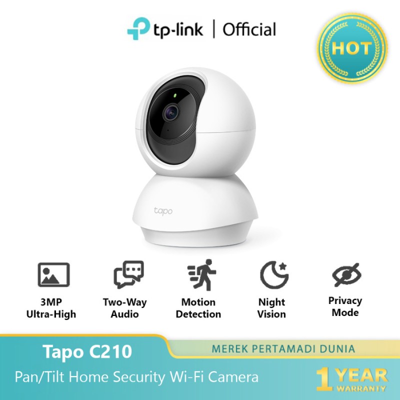 Tp-Link Tapo C210 Pan/Tilt Home Security Wi-Fi Camera