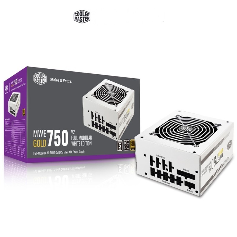 COOLER MASTER MWE Gold 750 V2 750W 80+ GOLD Non Modular White