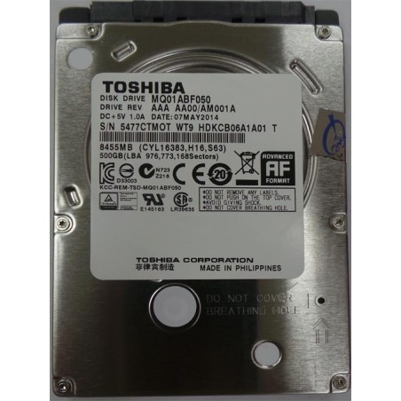 HDD TOSHIBA 500GB