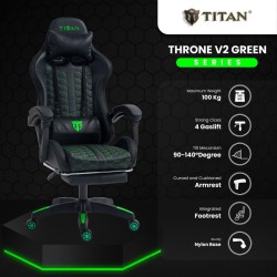 Titan Throne V2 Series Premium Quality Kursi Gaming with Footrest