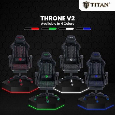 Titan Throne V2 Series Premium Quality Kursi Gaming with Footrest